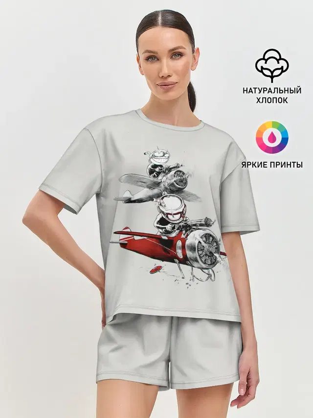 Женская пижама с шортами