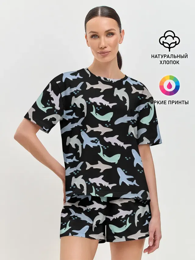 Женская пижама с шортами