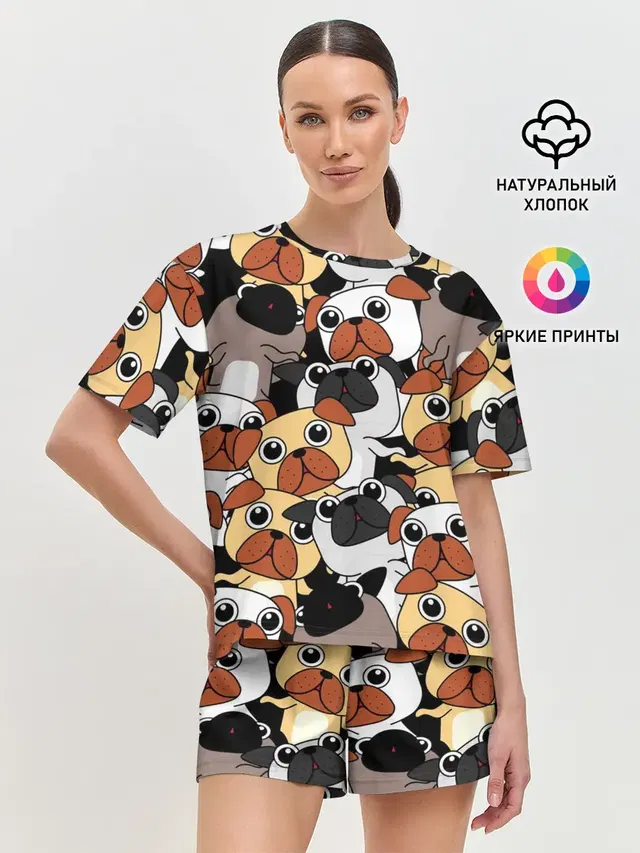 Женская пижама с шортами