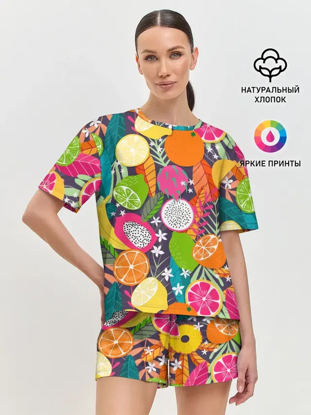 Женская пижама с шортами