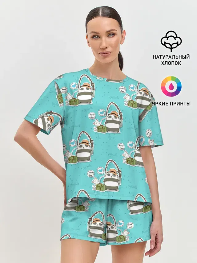 Женская пижама с шортами