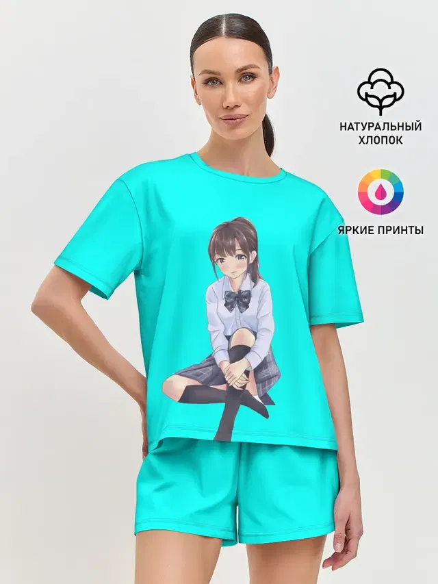 Женская пижама с шортами