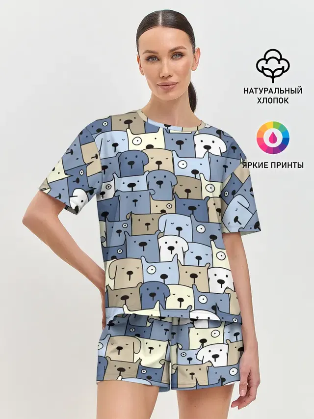 Женская пижама с шортами