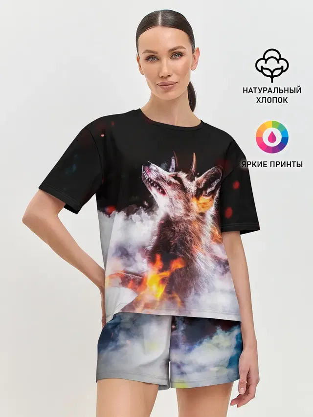 Женская пижама с шортами