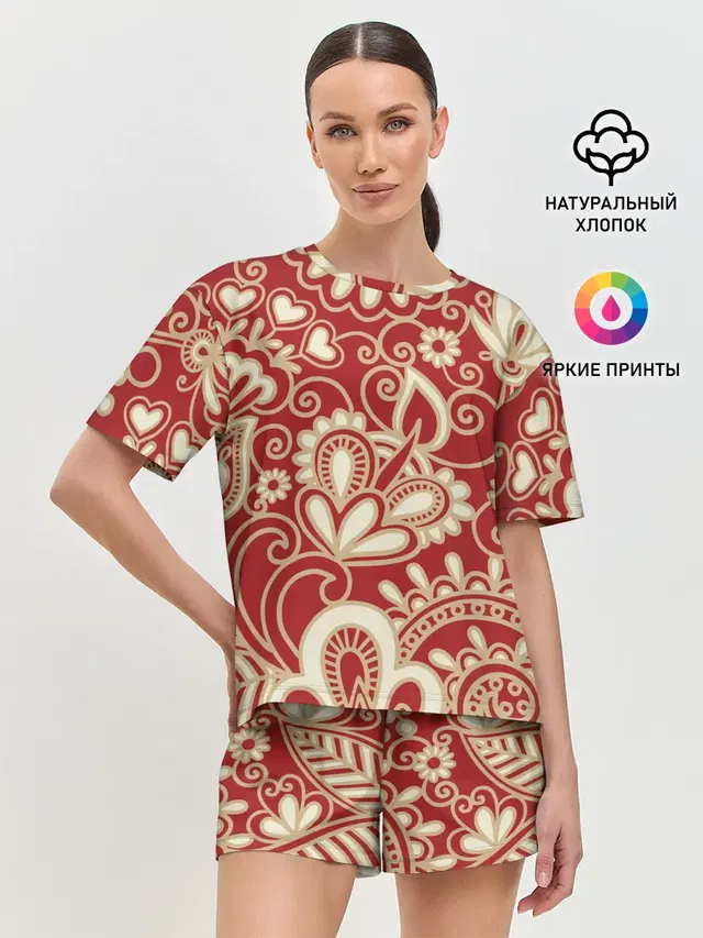 Женская пижама с шортами