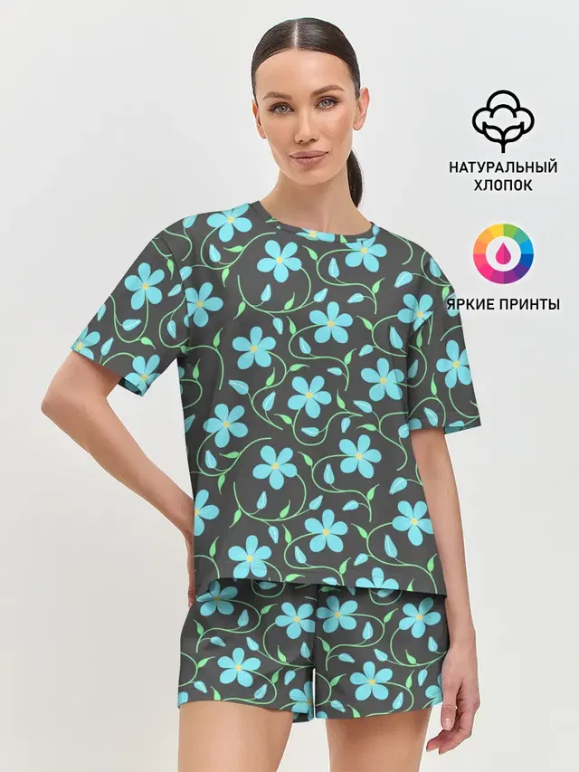 Женская пижама с шортами