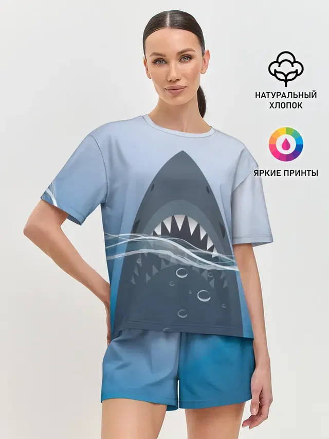 Женская пижама с шортами