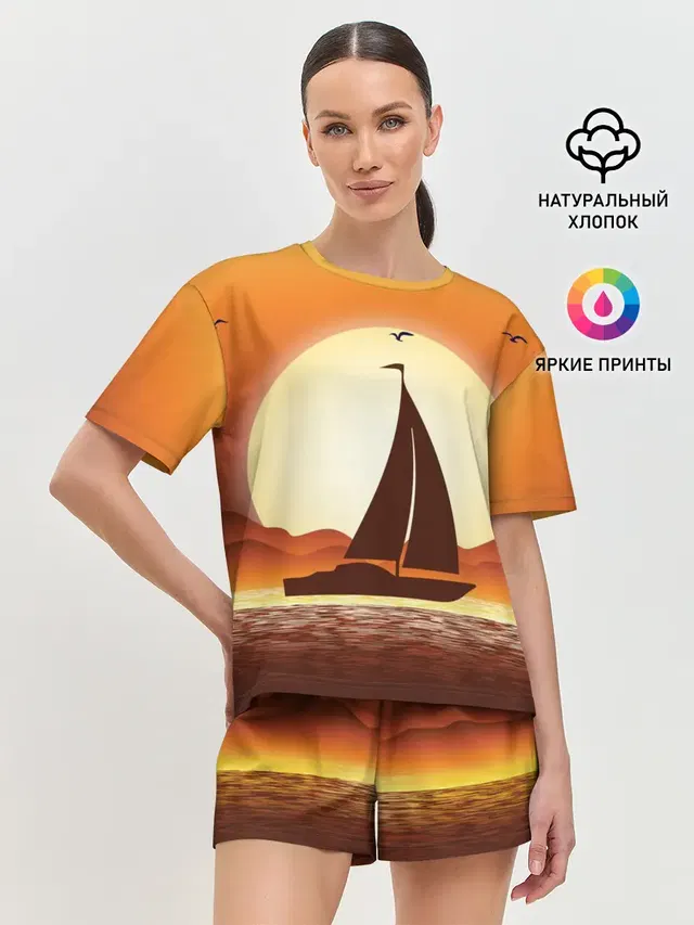 Кораблик на закате