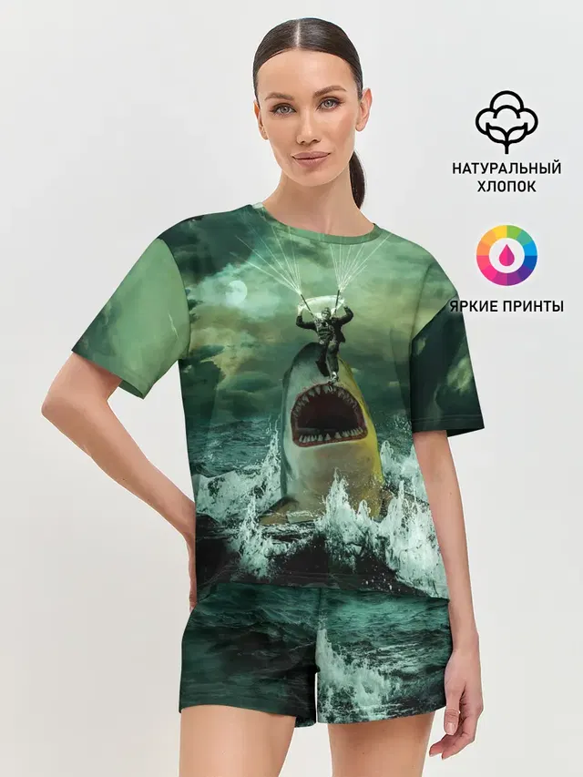 Женская пижама с шортами