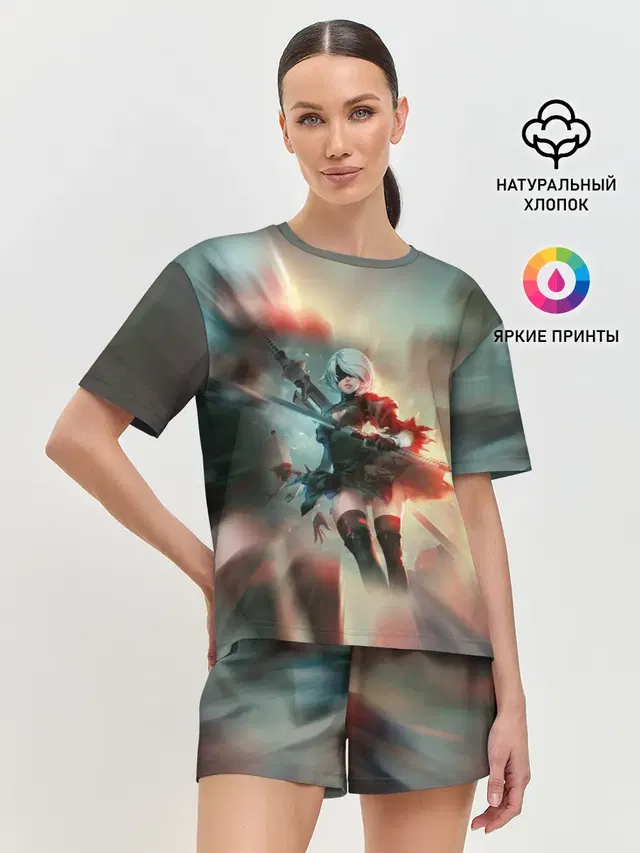 Женская пижама с шортами