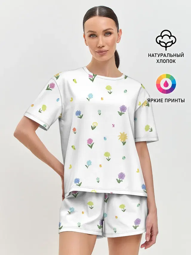 Женская пижама с шортами