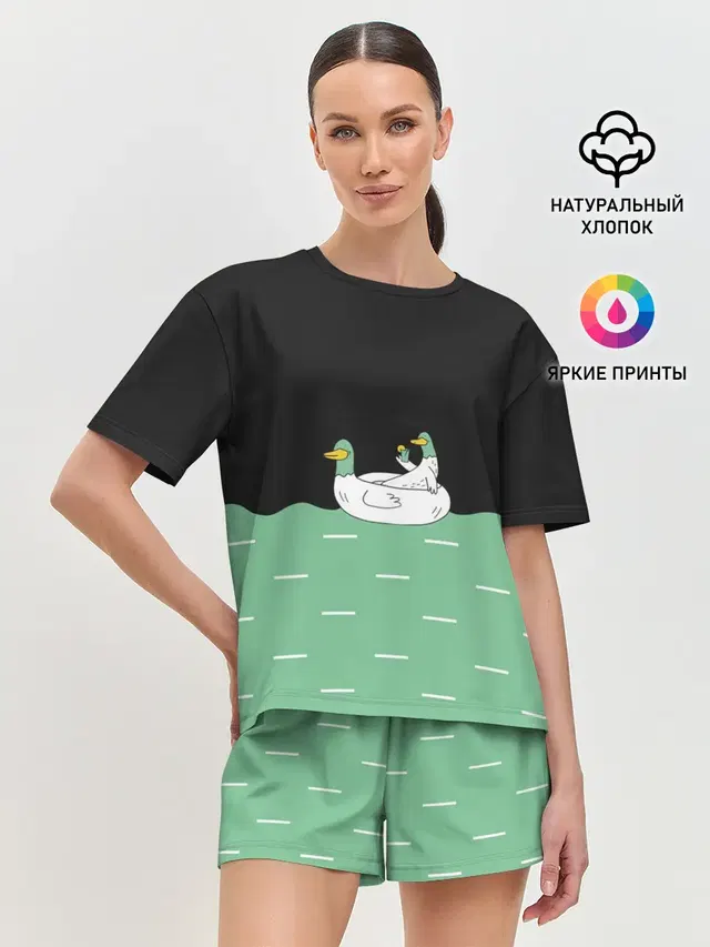 Женская пижама с шортами