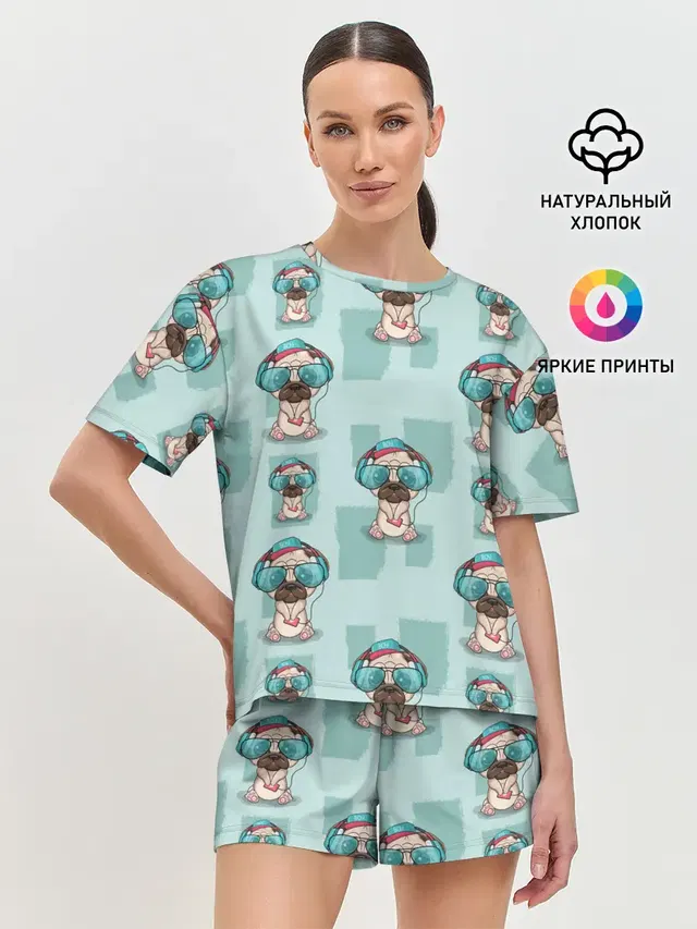 Женская пижама с шортами