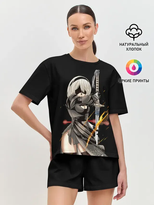 Женская пижама с шортами