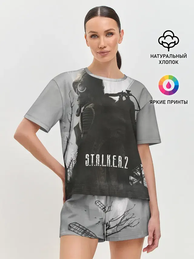 Женская пижама с шортами