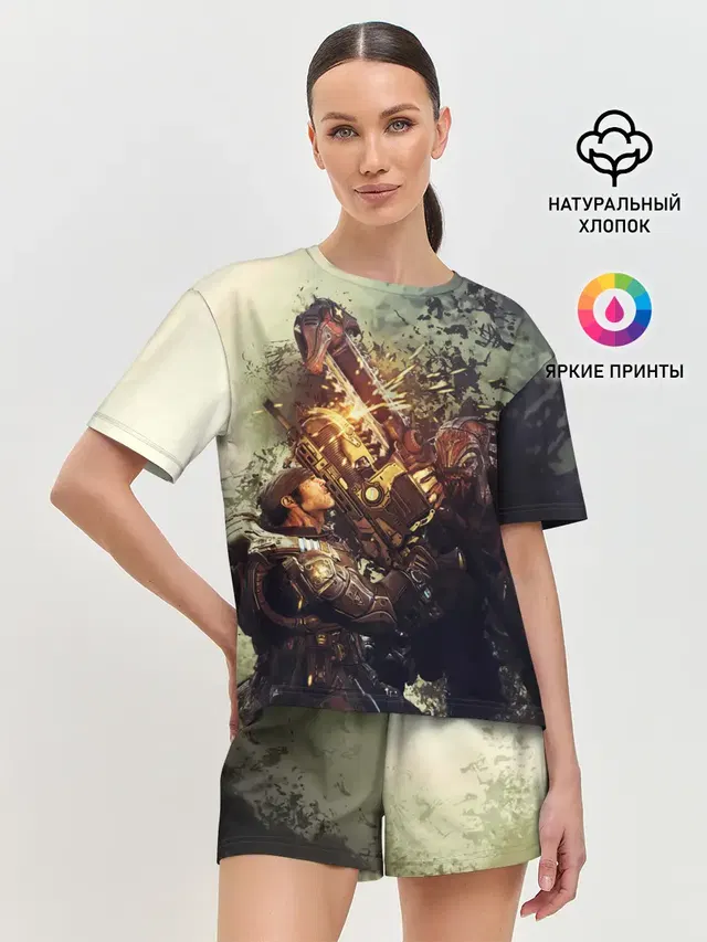 Женская пижама с шортами