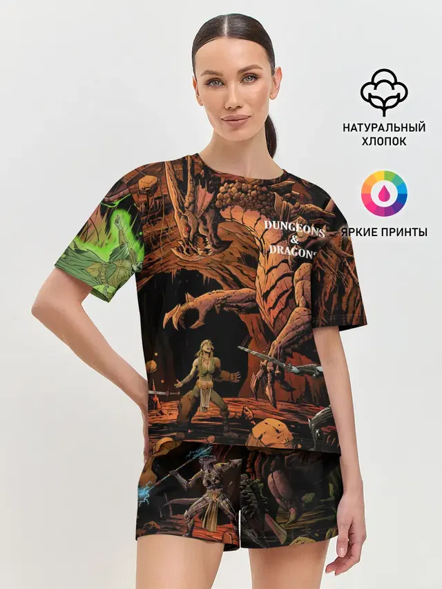 Женская пижама с шортами
