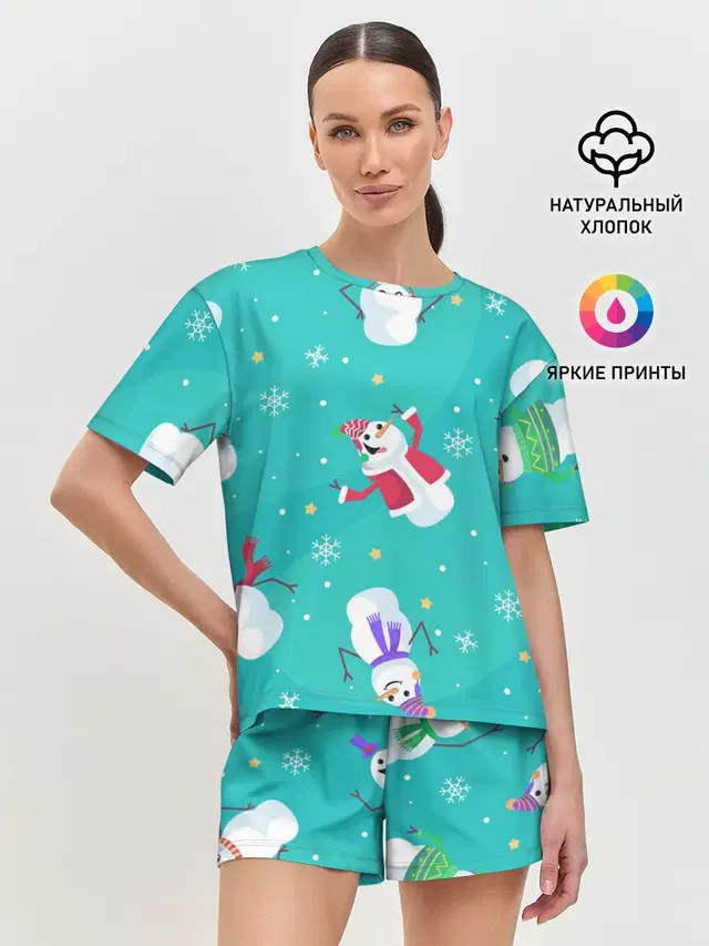 Женская пижама с шортами