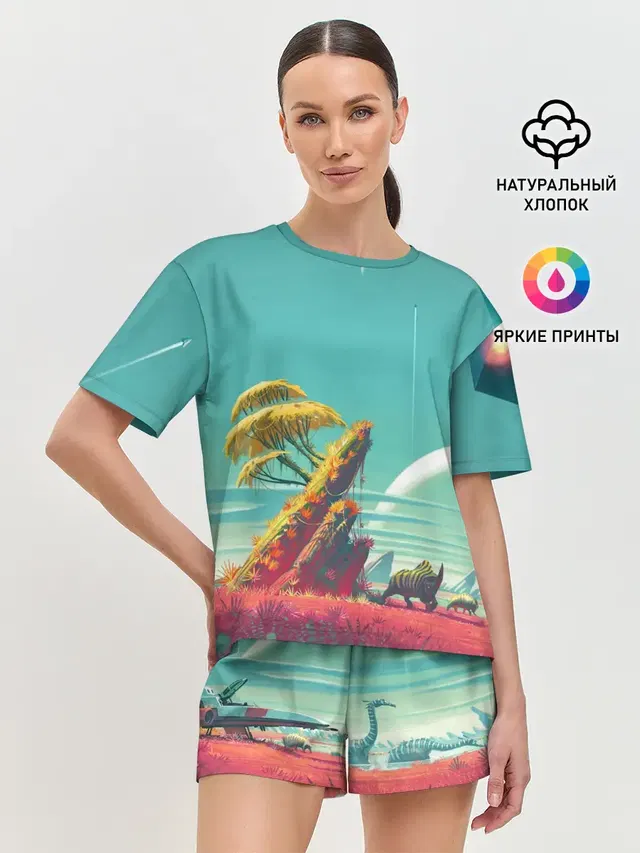 Женская пижама с шортами