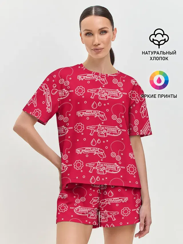 Женская пижама с шортами