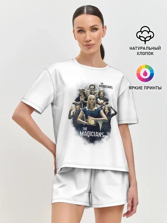 Женская пижама с шортами с принтом «Разное — The Magicans»