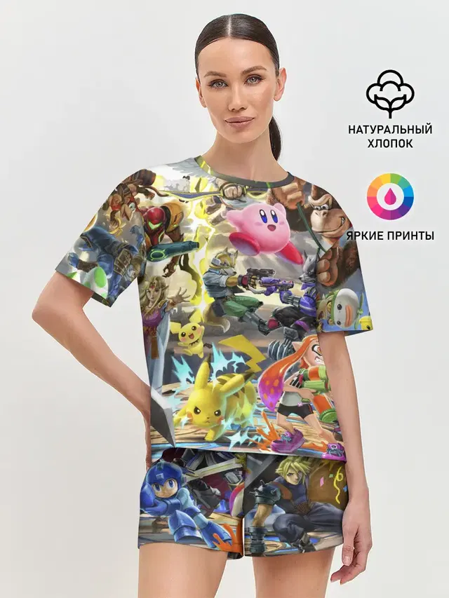 Женская пижама с шортами