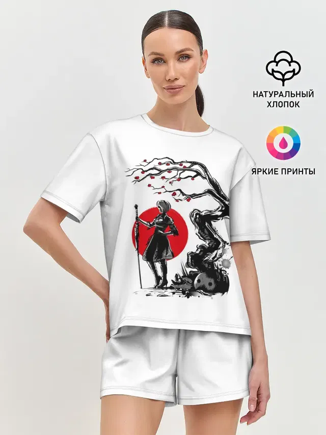 Женская пижама с шортами