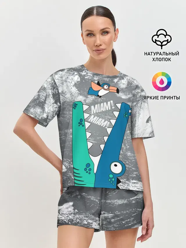Женская пижама с шортами