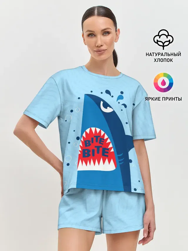 Женская пижама с шортами