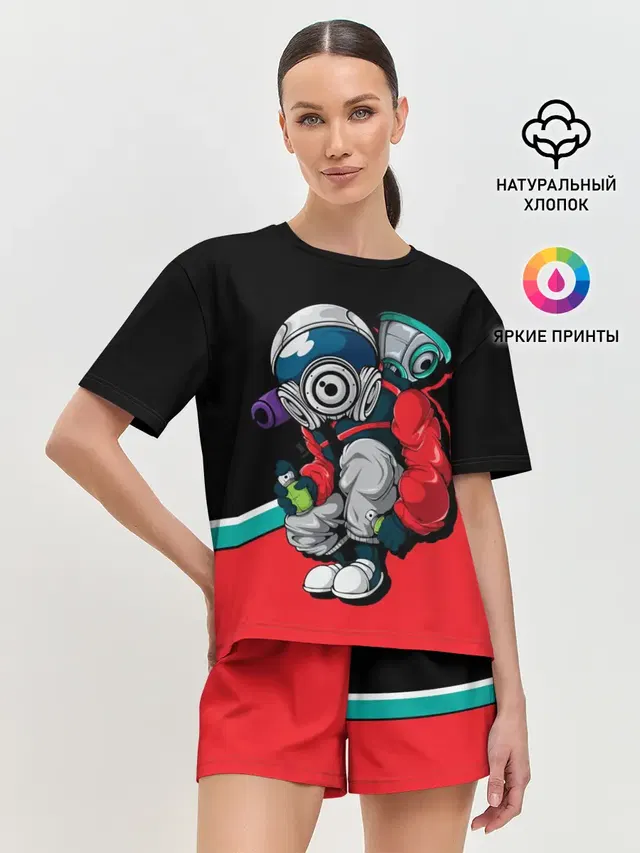 Женская пижама с шортами