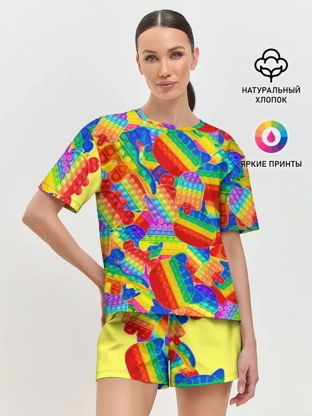 Женская пижама с шортами