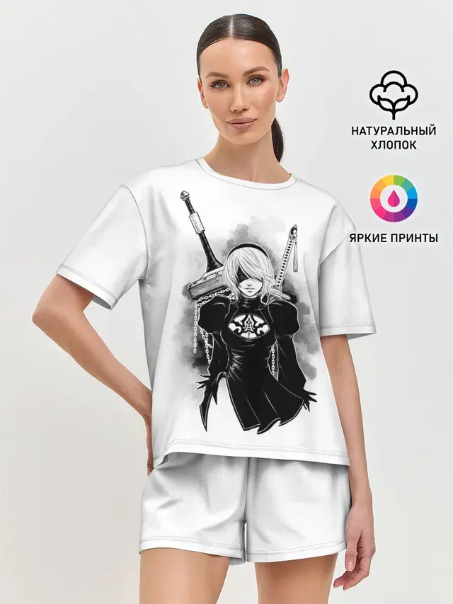 Женская пижама с шортами