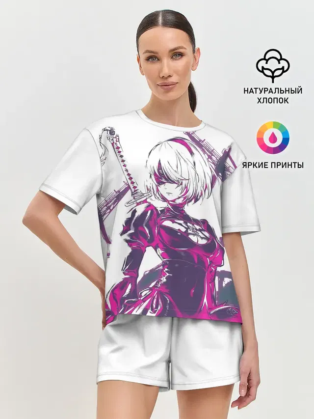 Женская пижама с шортами