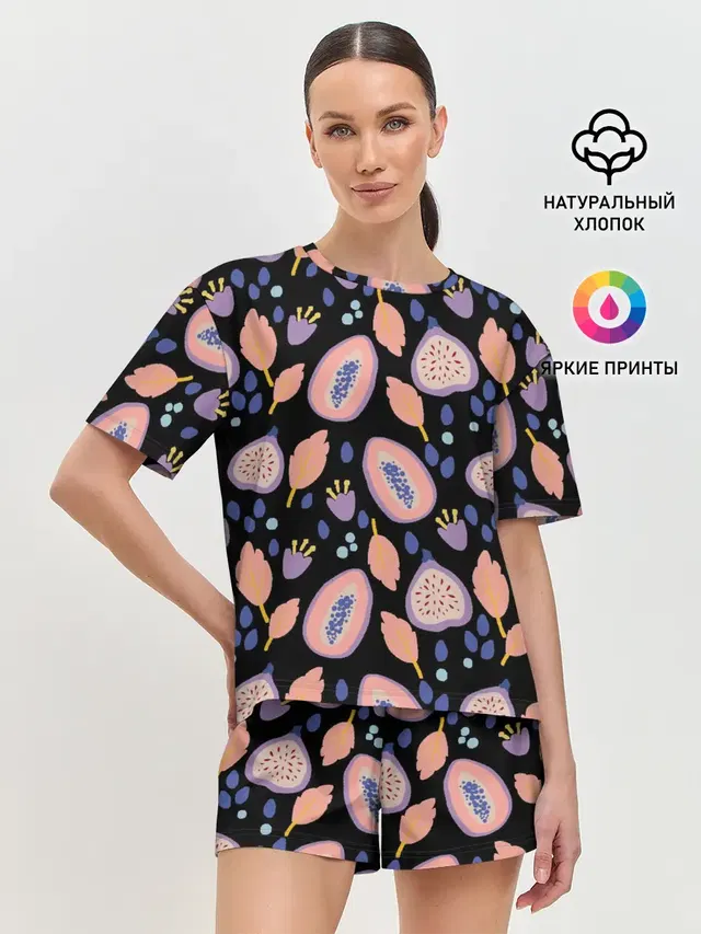 Женская пижама с шортами