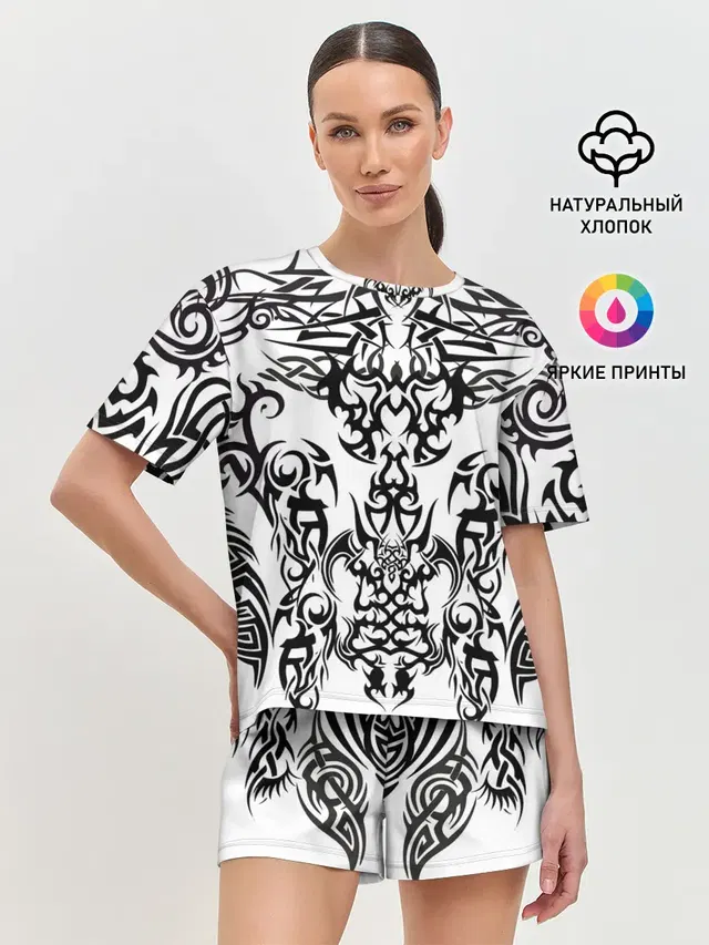 Женская пижама с шортами
