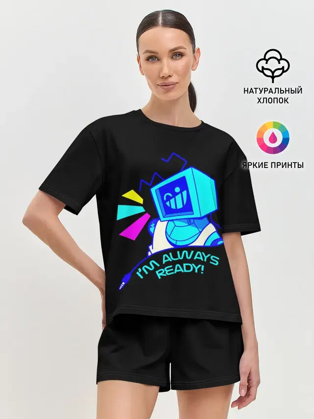 Женская пижама с шортами