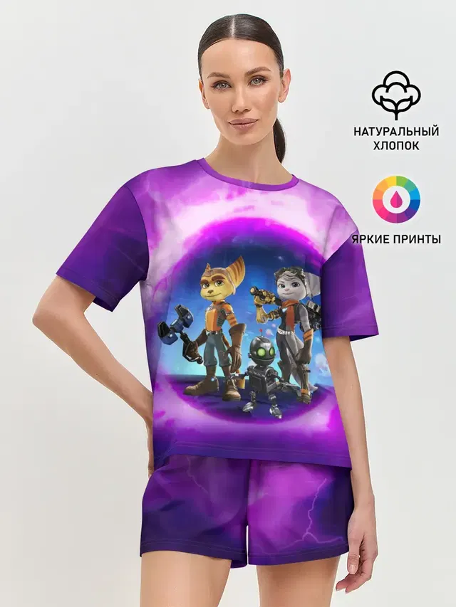Женская пижама с шортами