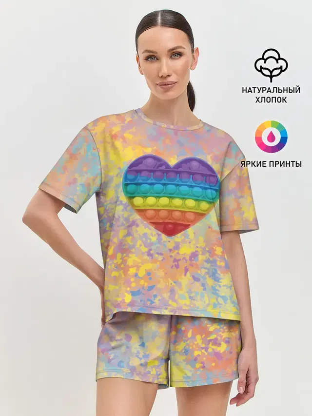 Женская пижама с шортами
