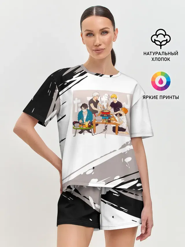 Женская пижама с шортами