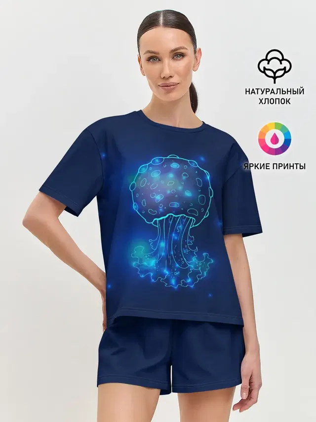 Женская пижама с шортами