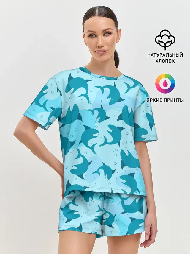 Женская пижама с шортами