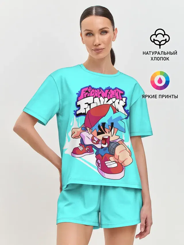 Женская пижама с шортами
