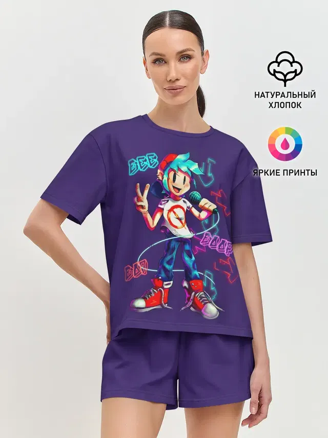 Женская пижама с шортами