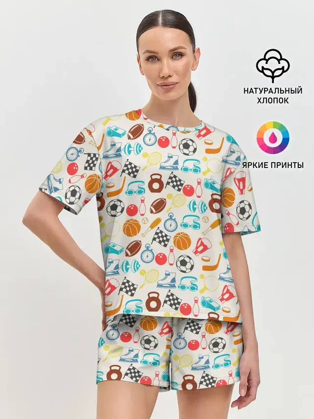 Женская пижама с шортами