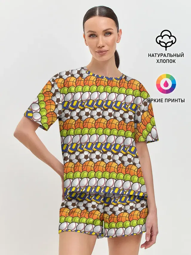 Женская пижама с шортами