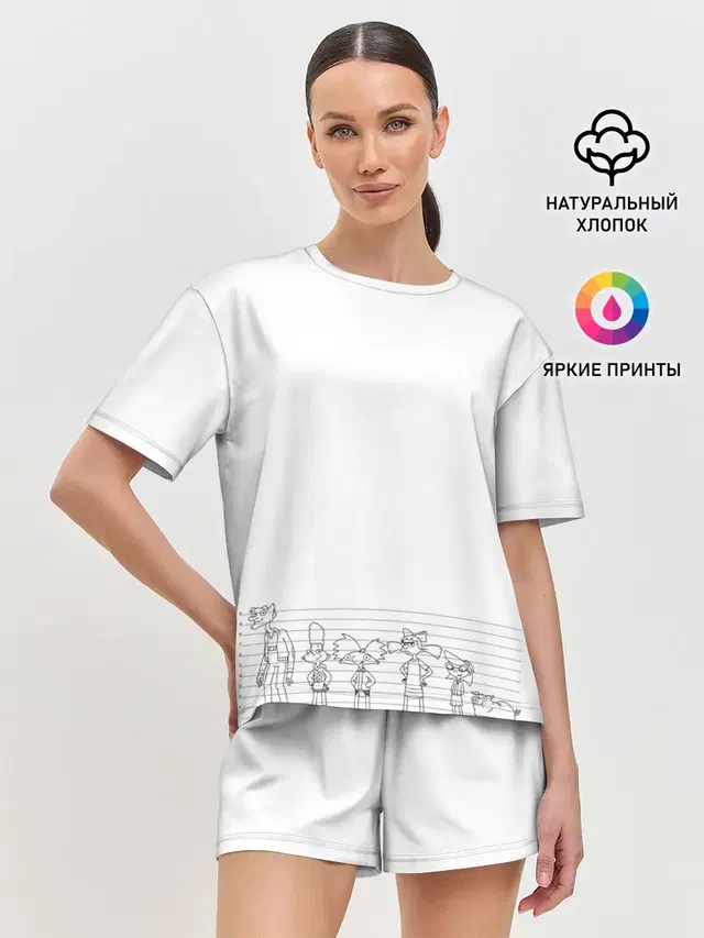 Женская пижама с шортами