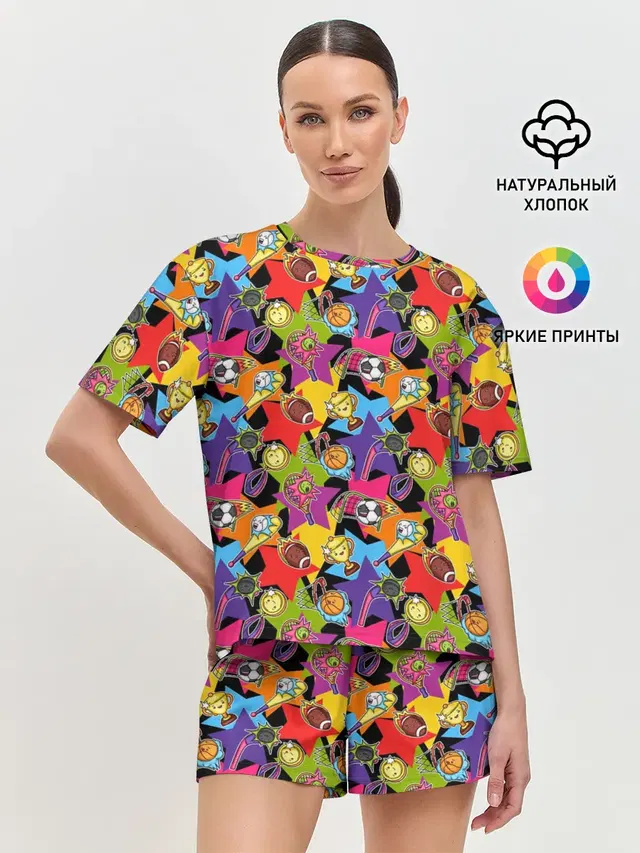 Женская пижама с шортами