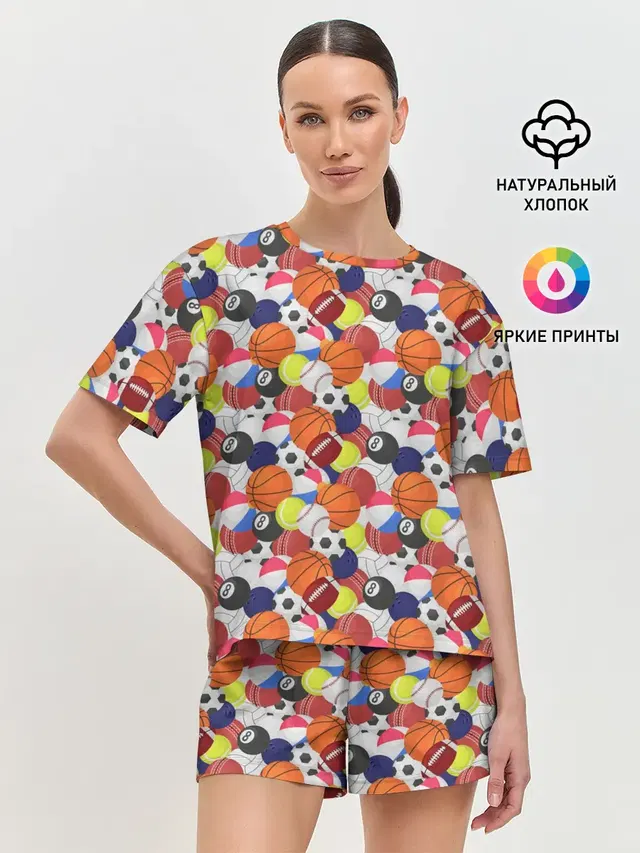 Женская пижама с шортами