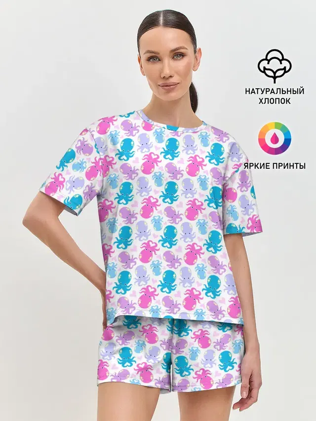 Женская пижама с шортами