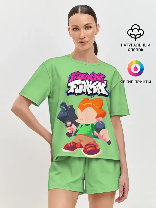 Женская пижама с шортами